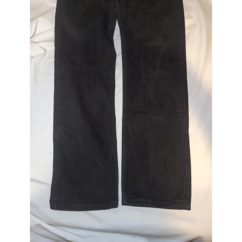 Vintage Batwing Levis 505 Black Jeans Mens 34x34 Regular Straight Leg 1998